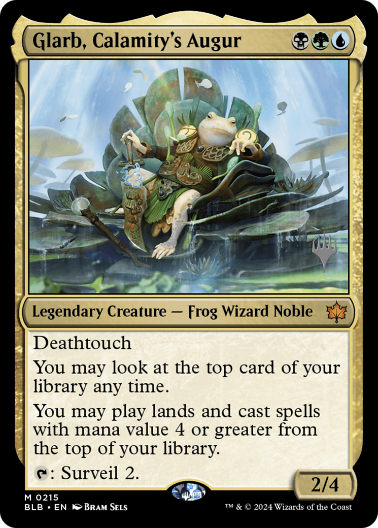 Glarb, Calamity's Augur (PPBLB-215P) - Bloomburrow Promos