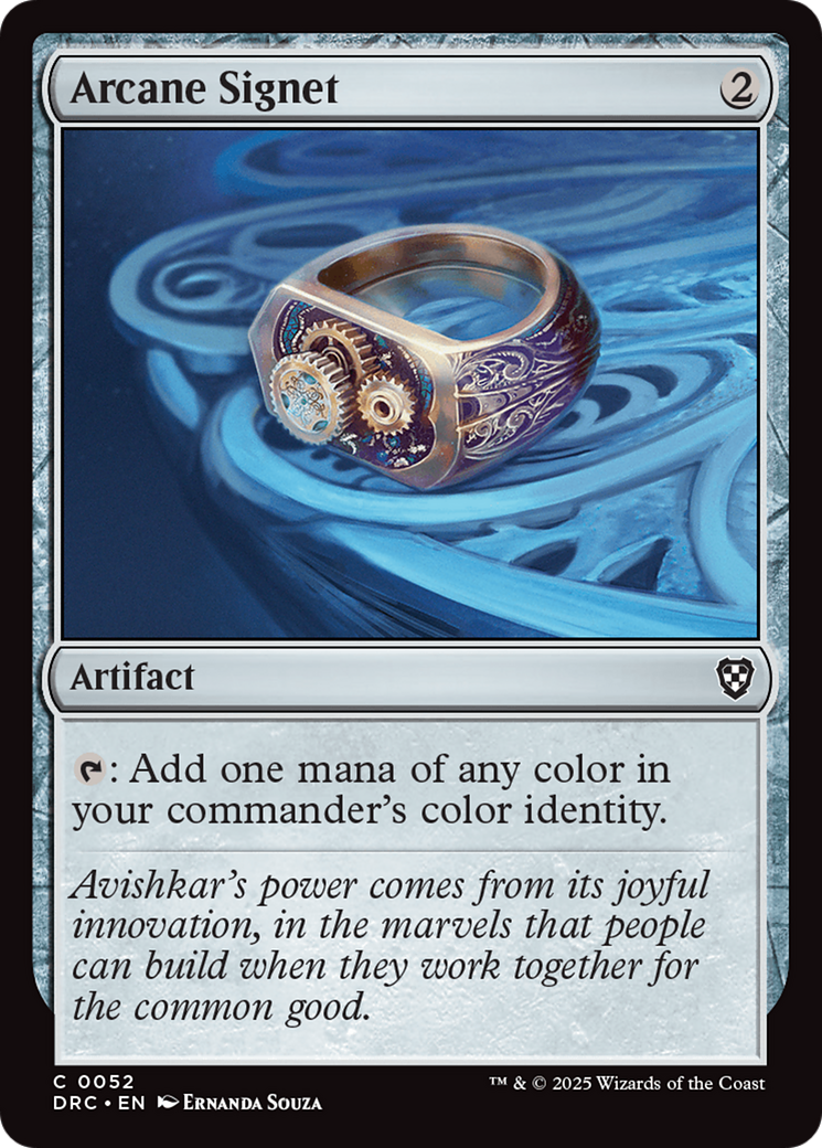 Arcane Signet (DRC-052) - Commander: Aetherdrift Foil
