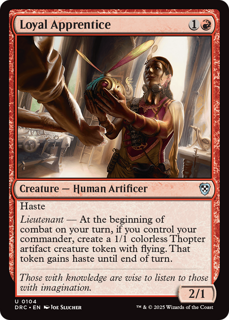 Loyal Apprentice (DRC-104) - Commander: Aetherdrift Foil