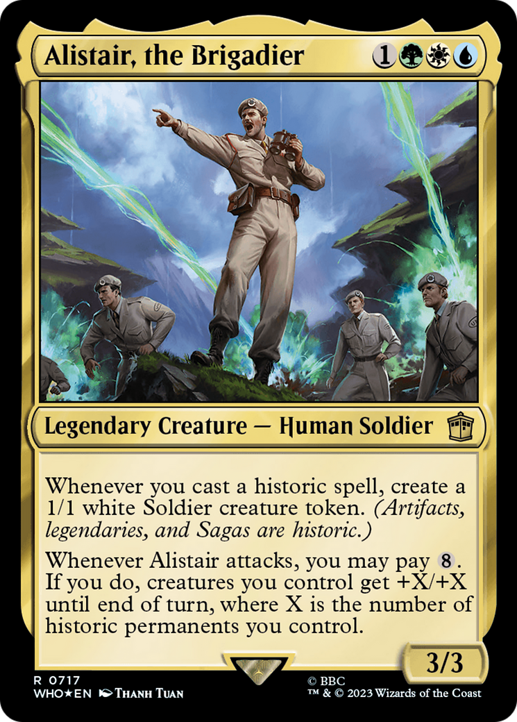 Alistair, the Brigadier (WHO-717) - Doctor Who Foil
