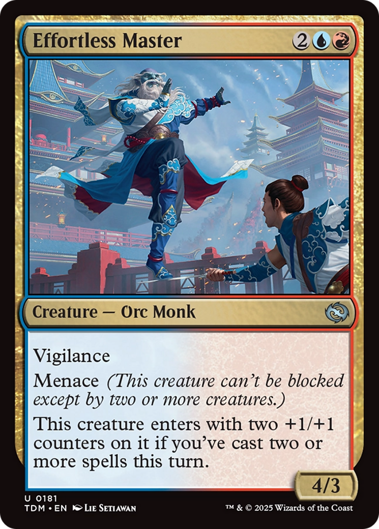 Effortless Master (TDM-181) - Tarkir: Dragonstorm