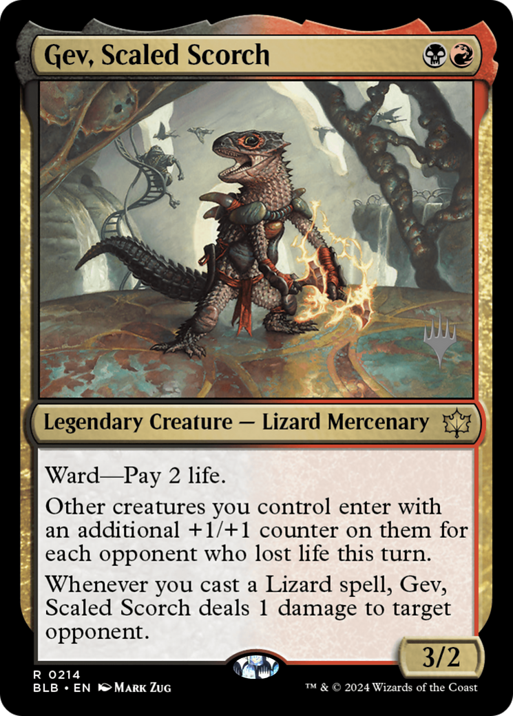 Gev, Scaled Scorch (PPBLB-214P) - Bloomburrow Promos