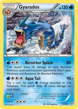 Gyarados (20) 020/98 XY Ancient Origins - Rare