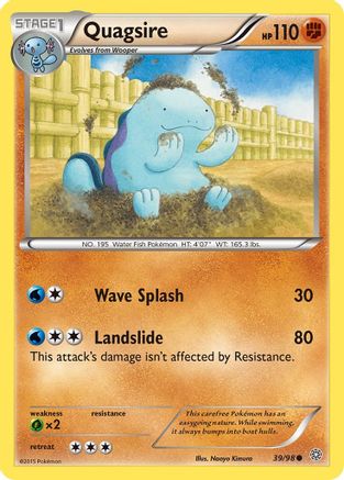 Quagsire 039/98 - Reverse Holofoil XY Ancient Origins - Common