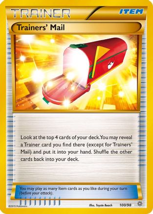 Trainers' Mail (Secret) 100/98 - Holofoil XY Ancient Origins - Secret Rare