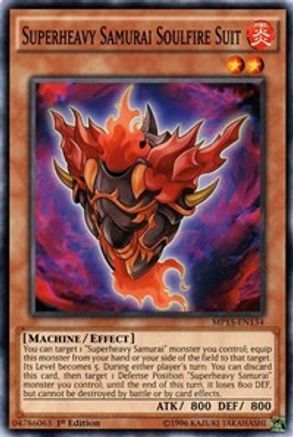 Superheavy Samurai Soulfire Suit (MP15-EN134) - 2015 Mega-Tins Mega Pack 1st Edition