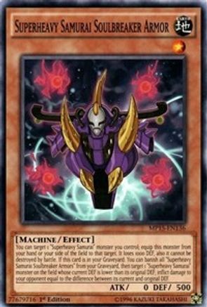 Superheavy Samurai Soulbreaker Armor (MP15-EN136) - 2015 Mega-Tins Mega Pack 1st Edition