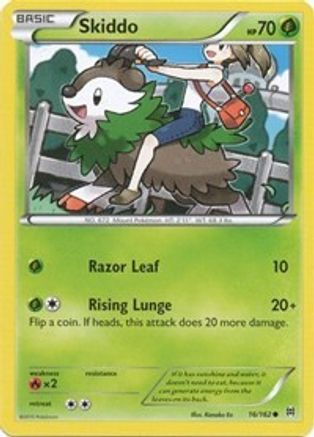 Skiddo 016 - Reverse Holofoil XY BREAKthrough - Common