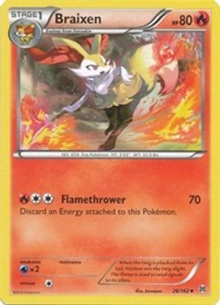 Braixen 026/162 XY BREAKthrough - Uncommon