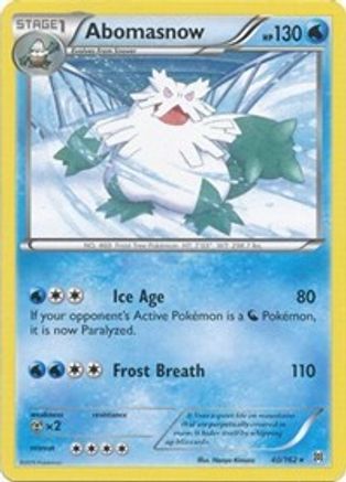 Abomasnow 040 XY BREAKthrough - Rare