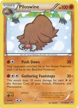 Piloswine 081 XY BREAKthrough - Uncommon