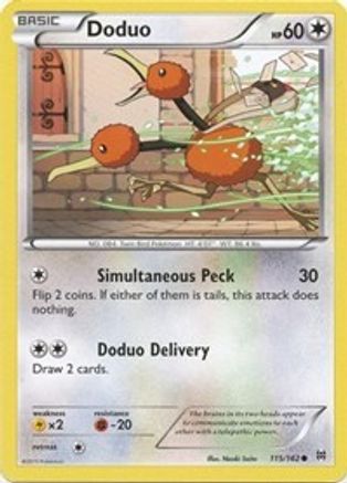 Doduo (115) 115 - Reverse Holofoil XY BREAKthrough - Common