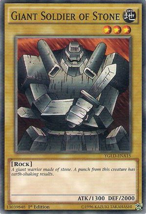Giant Soldier of Stone (YGLD-ENA15) - King of Games: Yugi's Legendary Decks 1st Edition