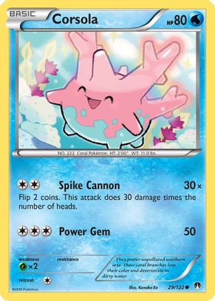 Corsola 029/122 XY BREAKpoint - Common