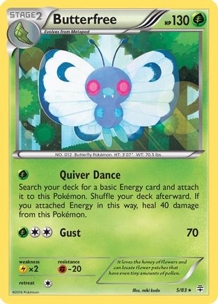 Butterfree 005/83 - Holofoil Generations - Holo Rare