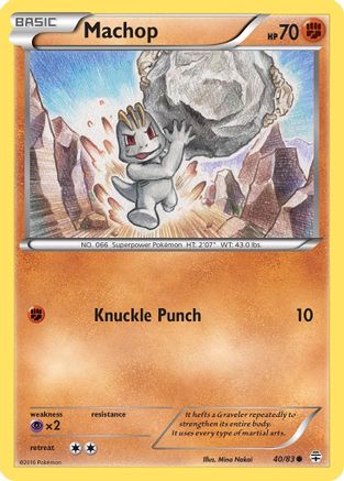 Machop 040/83 - Reverse Holofoil Generations - Common