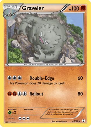 Graveler 044 Generations - Uncommon