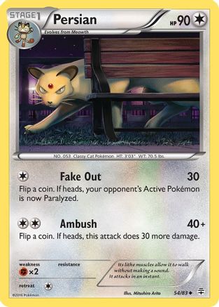 Persian 054 - Reverse Holofoil Generations - Uncommon