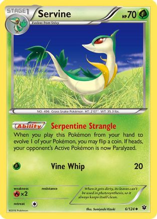 Servine 006/124 XY Fates Collide - Uncommon