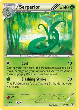 Serperior 007/124 XY Fates Collide - Rare