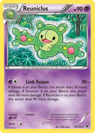 Reuniclus 035/124 - Reverse Holofoil XY Fates Collide - Rare