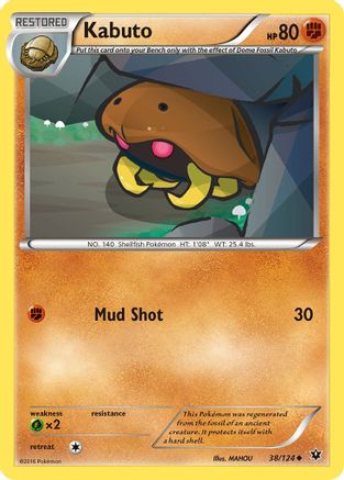 Kabuto 038/124 XY Fates Collide - Uncommon