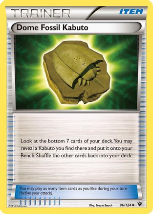 Dome Fossil Kabuto 096/124 XY Fates Collide - Uncommon