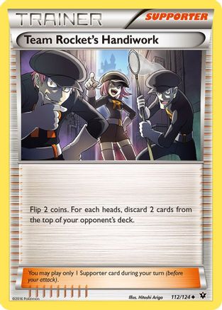 Team Rocket's Handiwork 112/124 XY Fates Collide - Uncommon