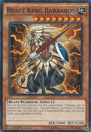 Beast King Barbaros (YS16-EN017) - Starter Deck: Yuya 1st Edition