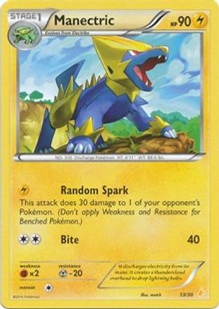 Manectric (13) 013 XY Trainer Kit Pikachu Libre & Suicune - Common