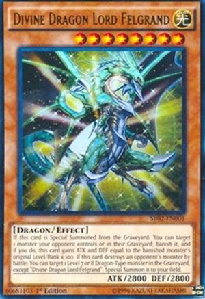Divine Dragon Lord Felgrand (SR02-EN001) - Structure Deck: Rise of the True Dragons 1st Edition