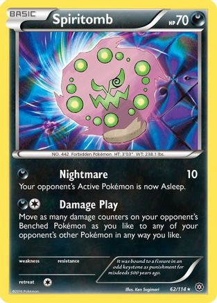 Spiritomb 062/114 XY Steam Siege - Rare
