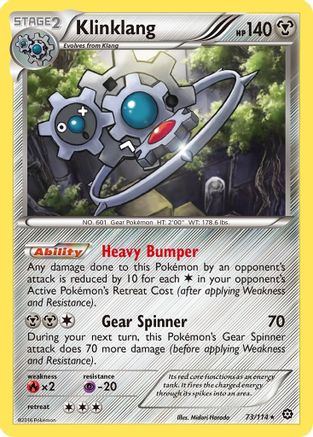 Klinklang 073/114 - Holofoil XY Steam Siege - Holo Rare