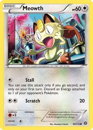 Meowth 088/114 XY Steam Siege - Common