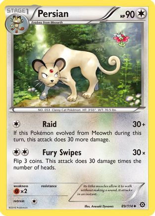 Persian 089/114 XY Steam Siege - Uncommon