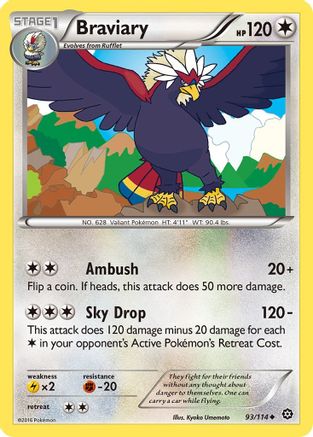 Braviary 093 XY Steam Siege - Uncommon