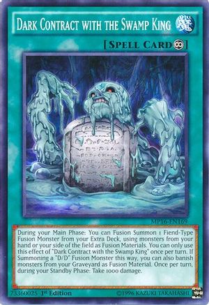 Dark Contract with the Swamp King (MP16-EN169) - 2016 Mega-Tins Mega Pack 1st Edition