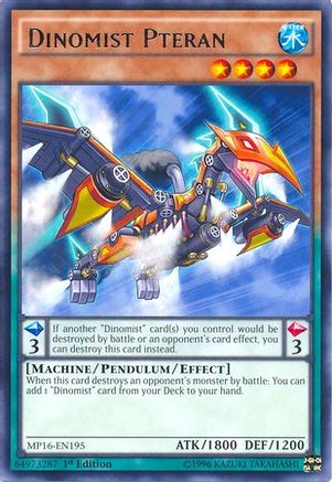 Dinomist Pteran (MP16-EN195) - 2016 Mega-Tins Mega Pack 1st Edition