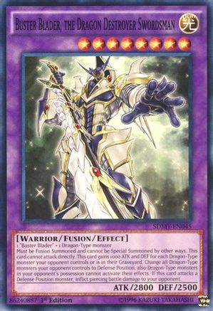 Buster Blader, the Dragon Destroyer Swordsman (SDMY-EN045) - Structure Deck: Yugi Muto 1st Edition