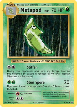 Metapod 004/108 XY Evolutions - Uncommon