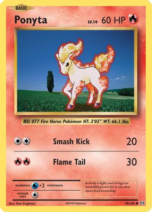 Ponyta 019/108 XY Evolutions - Common