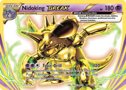 Nidoking BREAK 046/108 - Holofoil XY Evolutions - Rare BREAK