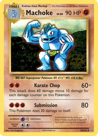 Machoke 058/108 XY Evolutions - Uncommon