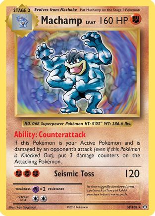 Machamp 059/108 - Holofoil XY Evolutions - Holo Rare