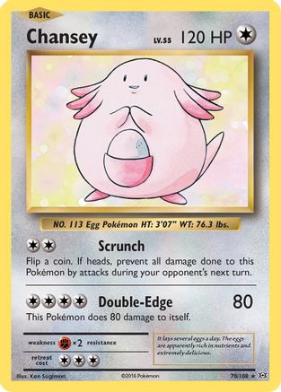 Chansey 070/108 - Holofoil XY Evolutions - Holo Rare