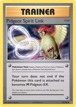 Pidgeot Spirit Link 081/108 XY Evolutions - Uncommon