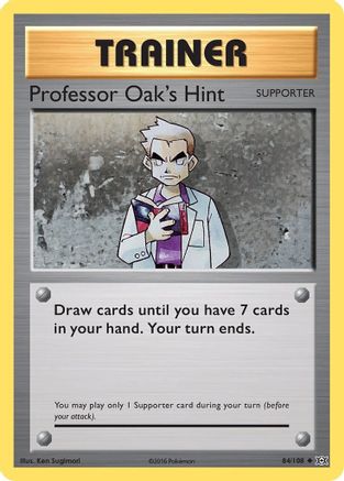 Professor Oak's Hint 084/108 XY Evolutions - Uncommon