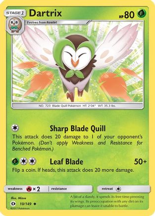 Dartrix 010/149 SM Base Set - Uncommon