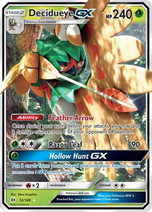 Decidueye GX 012/149 - Holofoil SM Base Set - Ultra Rare