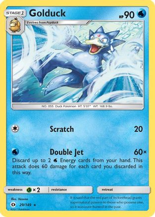 Golduck 029/149 SM Base Set - Rare